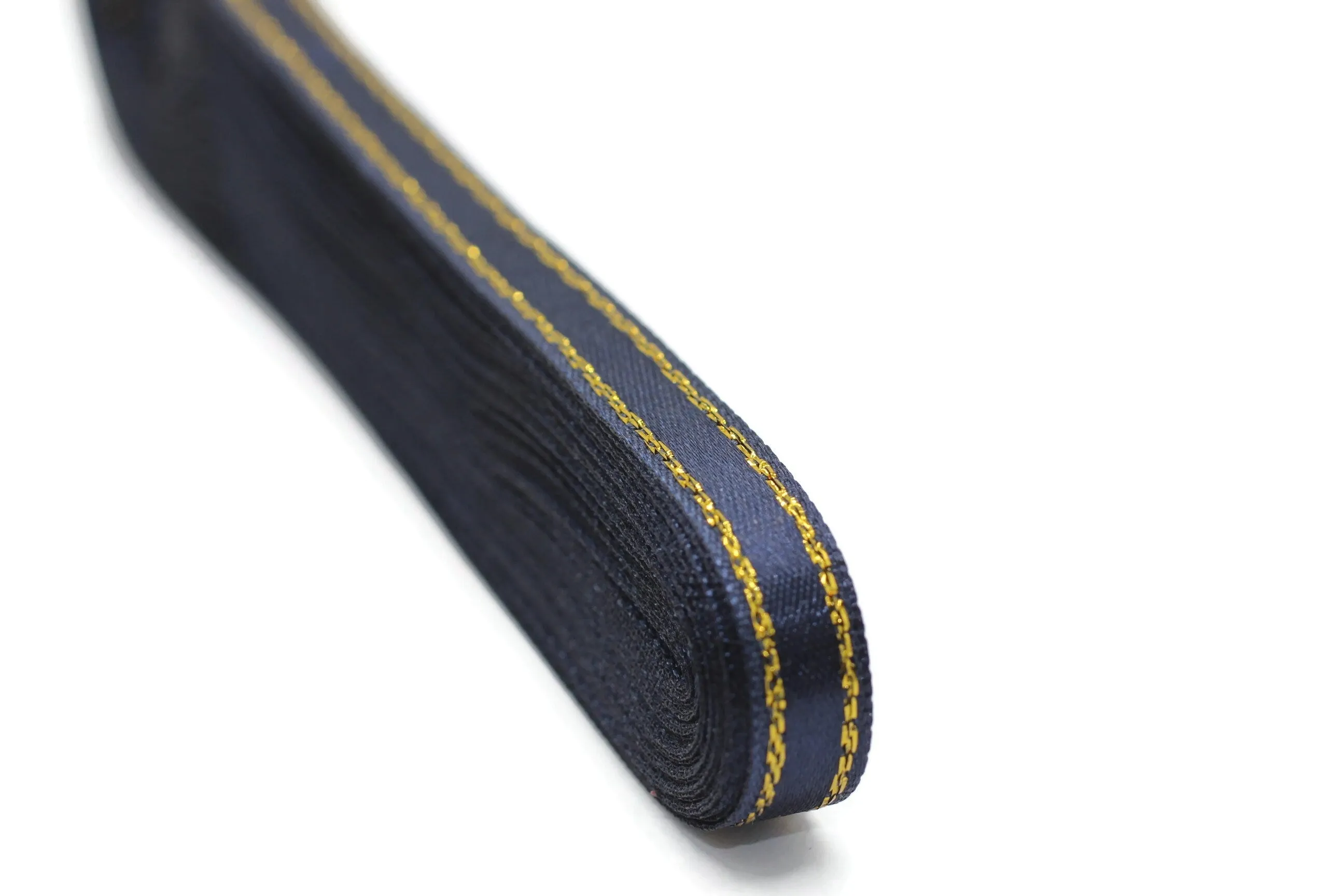 10 Yards(10 Meters) Golden Pale Blue Satin Ribbon, Double Sided Ribbon, Silk Ribbon, Satin Ribbons, premium ribbons, sparkle ribbon, STNS