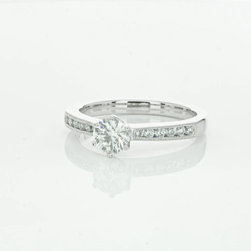 18ct White Gold .50ct Diamond Ring
