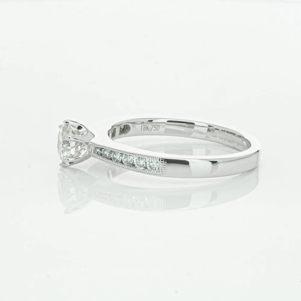 18ct White Gold .50ct Diamond Ring