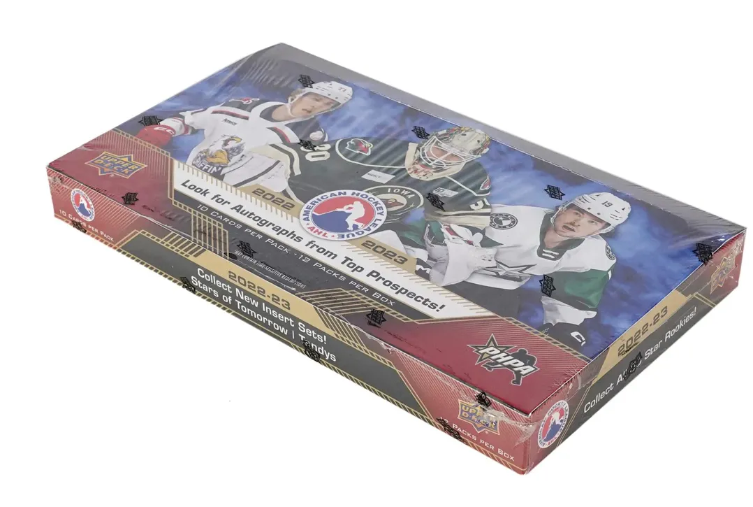 2022/23 Upper Deck AHL Hockey Hobby Box 12 Packs per Box, 10 Cards per Pack