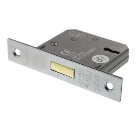 Atlantic 3" CE Elite 3 Lever Key Deadlock (Satin Chrome)
