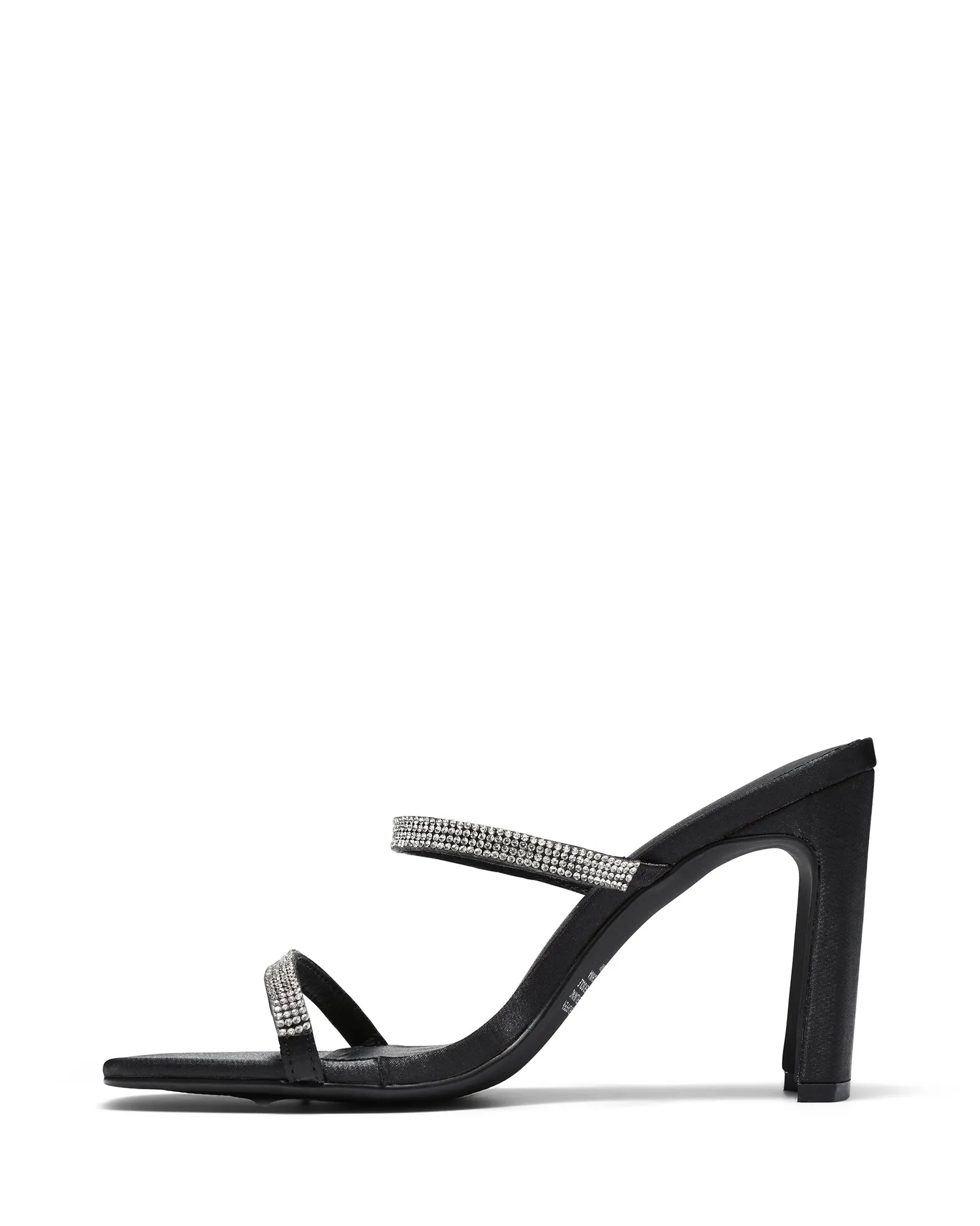 Betray Heel Black Satin