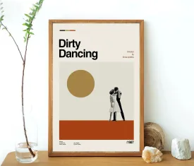 Dirty Dancing Minimalist Vintage Movie Poster