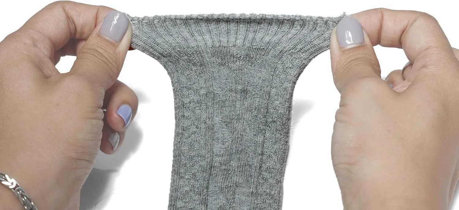 EPEIUS Unisex-Baby Seamless Ribbed/Cable Knit Knee High Socks (Pack of 3/6)