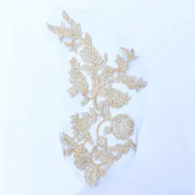 Flower Motif Embroidered Patch Cute Applique Badge Des-305