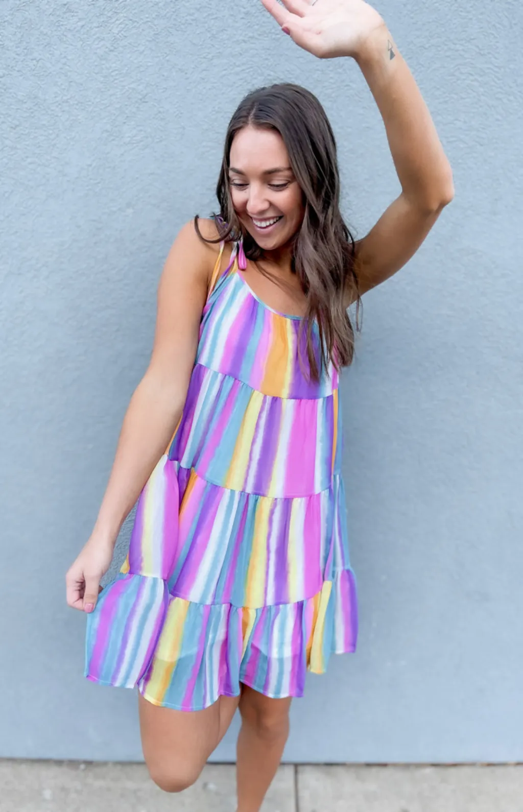 Isabella Tiered Mini Dress