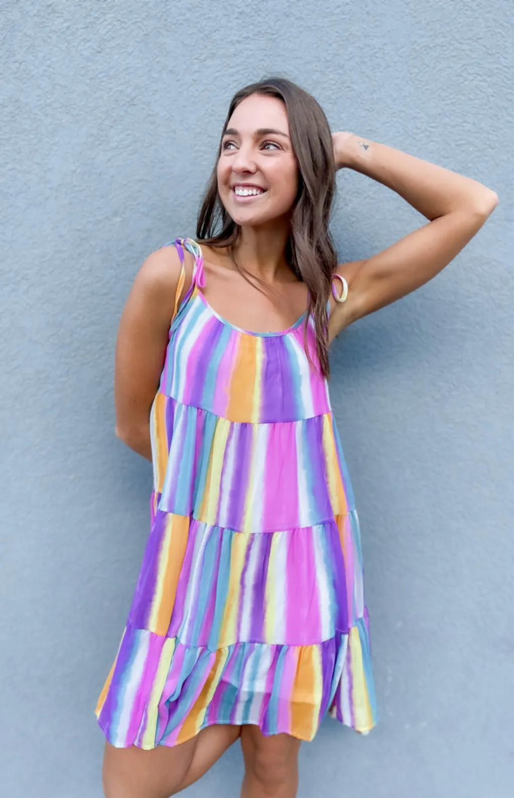 Isabella Tiered Mini Dress