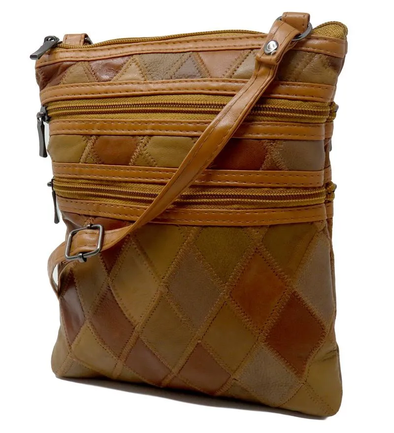 Leather Patchwork Handbag Cross body Bags