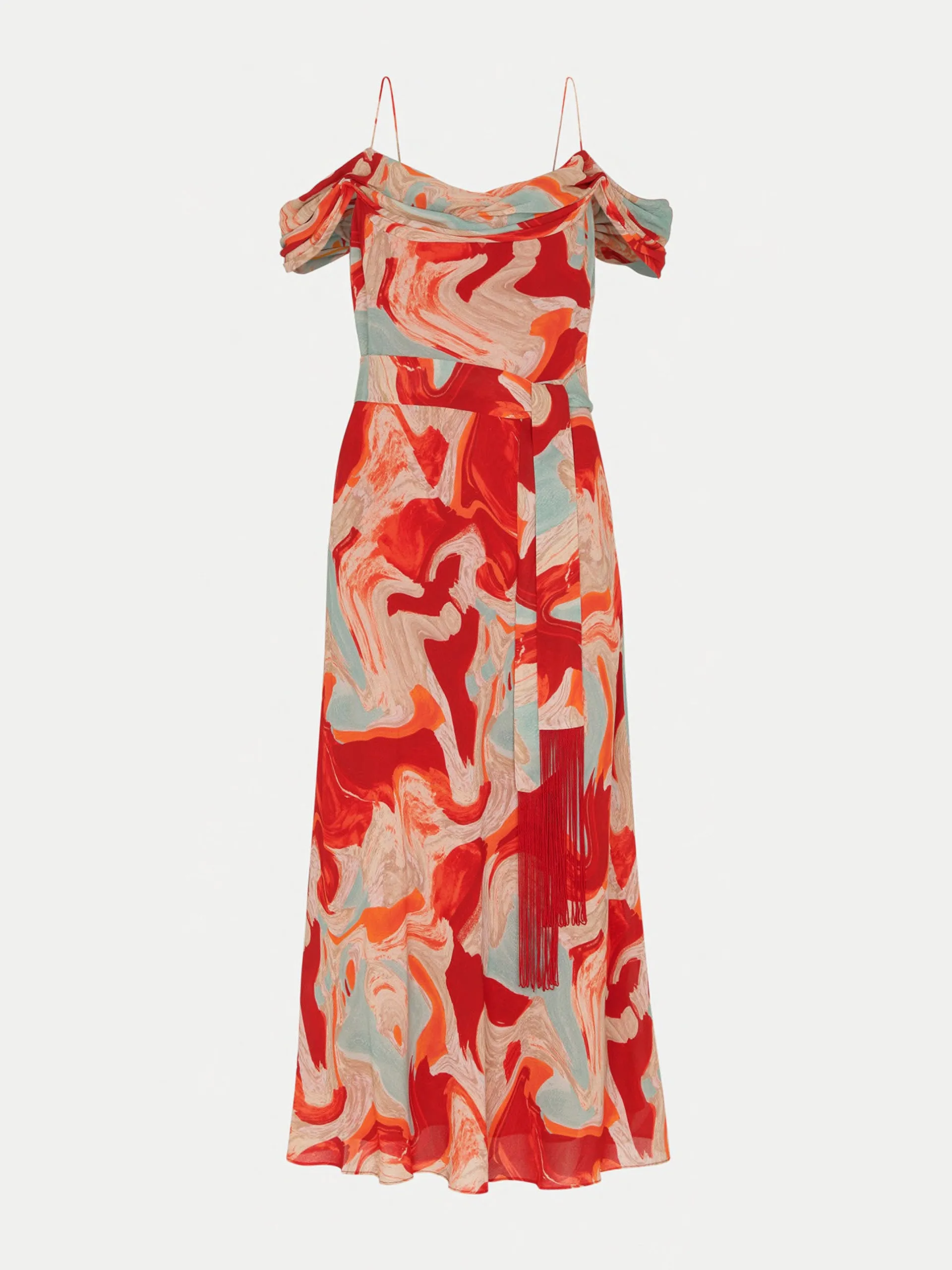 Marble print dress
