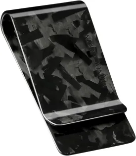 MONOCARBON Carbon-Fiber-Money-Clip-for-Men, Minimalist-Money-Holder for Cash, High Elastic Carbon-Fiber-Wallet, Slim and Durable