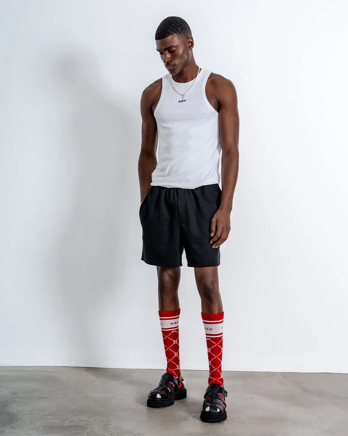 Monogram Socks Red