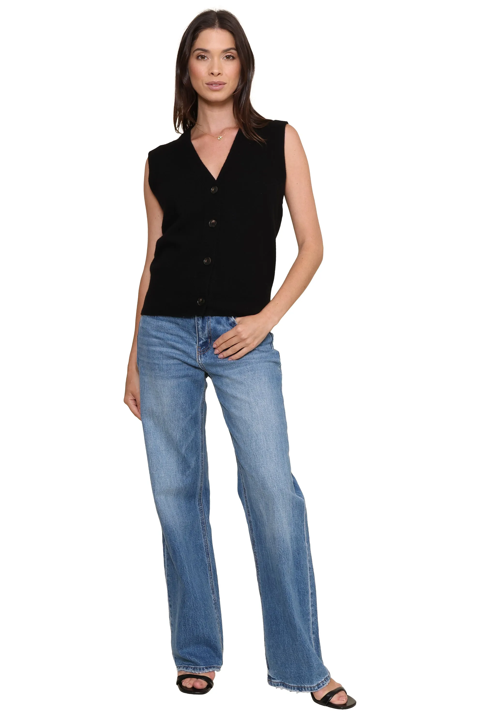 Nicola Vest Cashmere Cardi