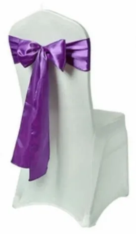 Purple Satin Sash