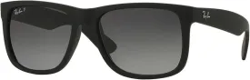 Ray-Ban RB4165 JUSTIN Sunglasses For Men For Women  BUNDLE with Designer iWear Eyewear Care Kit