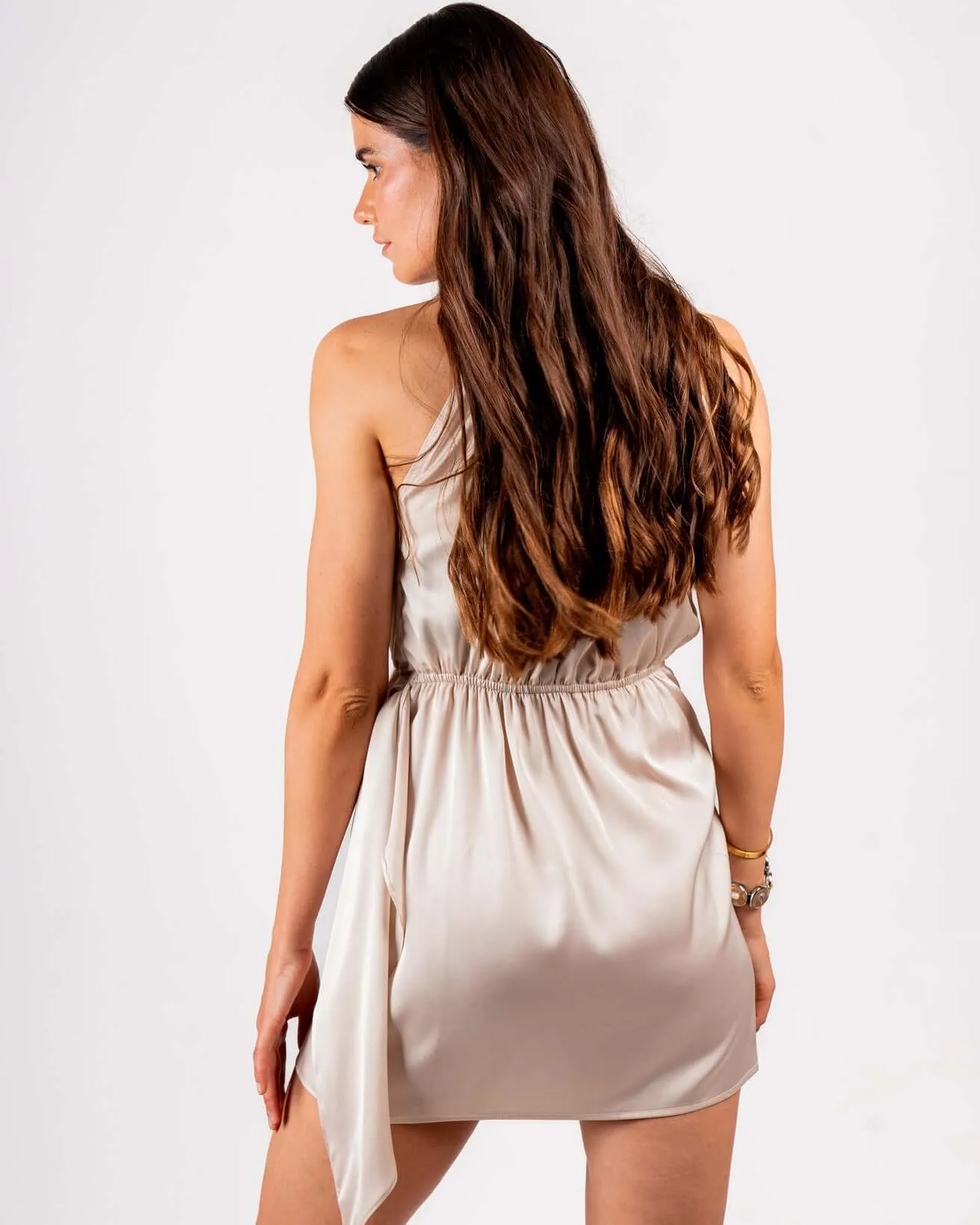 Satin Halter Dress