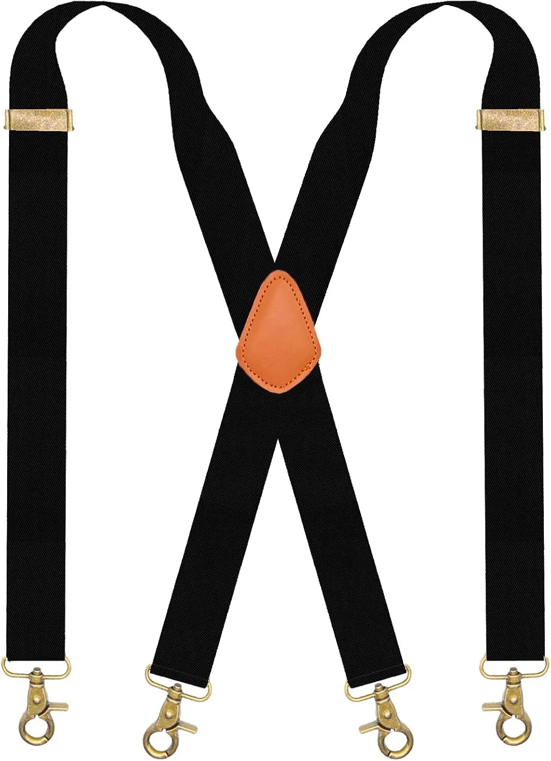 Snap Hook Suspenders for Men for Belt Loop Retro Suspenders Adjustable