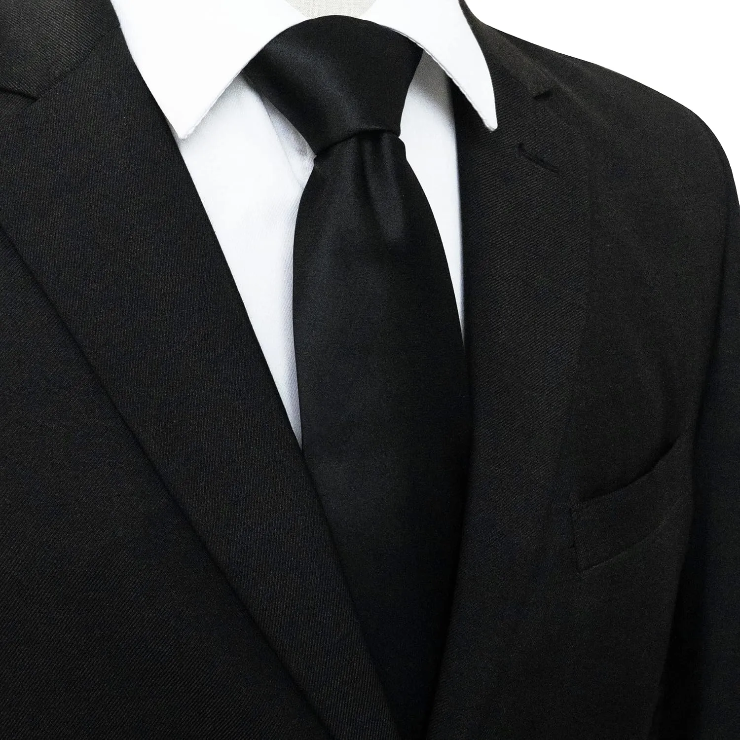 Solid Color Tie Mens Necktie for Business and Wedding