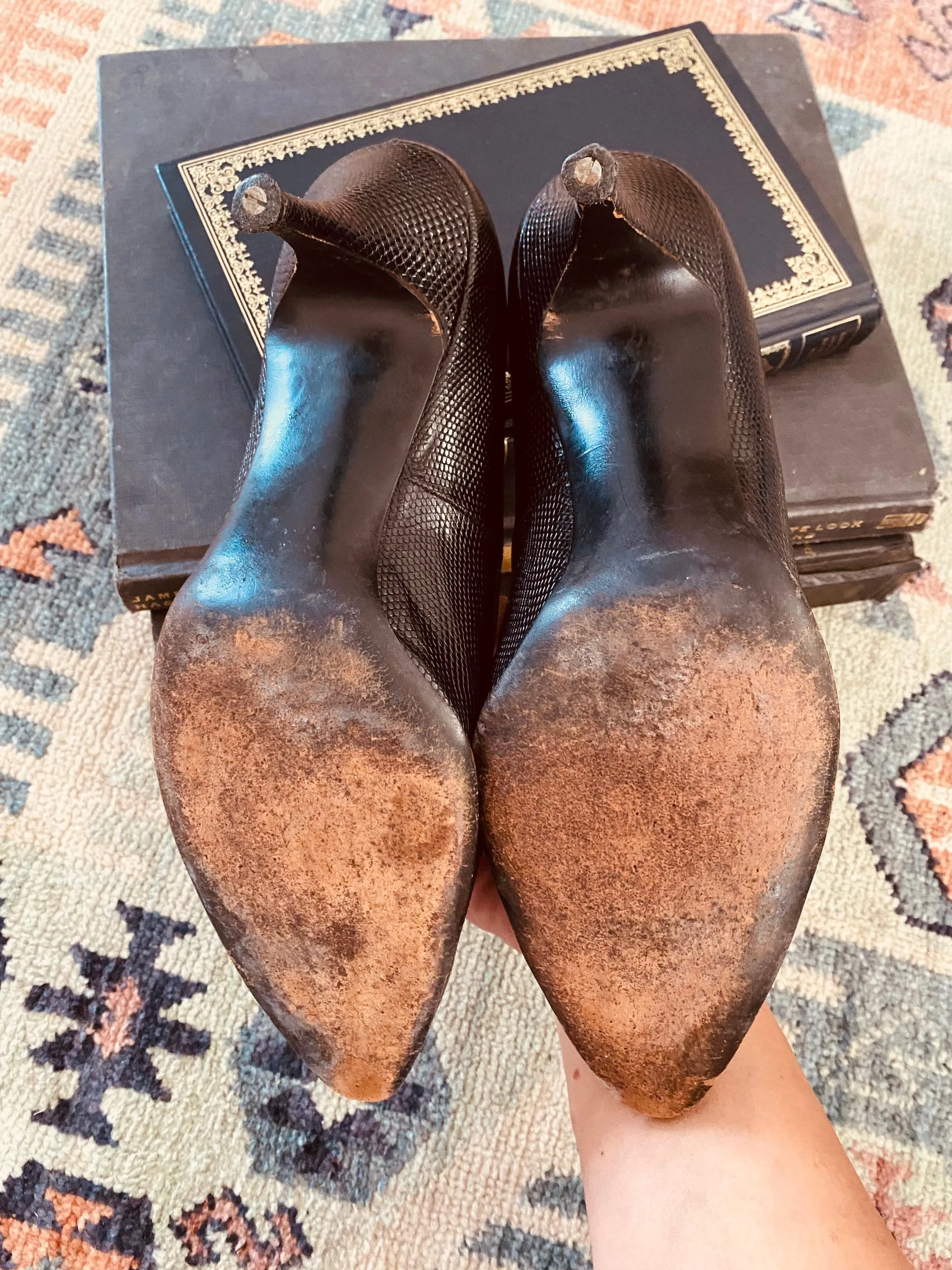 Vintage 1960s Christian Dior High Heels / 60s couture pumps size 8